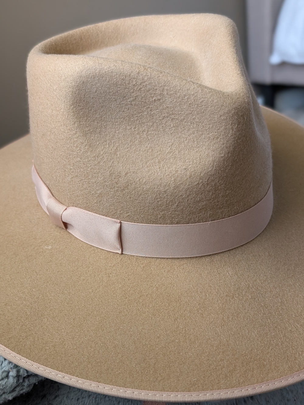 Lack of Color Wide Brim Felt Hat in Camel - Picture 5 of 7